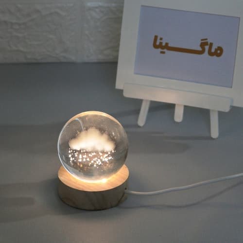 گوی کریستالی طرح ابر قطر 6